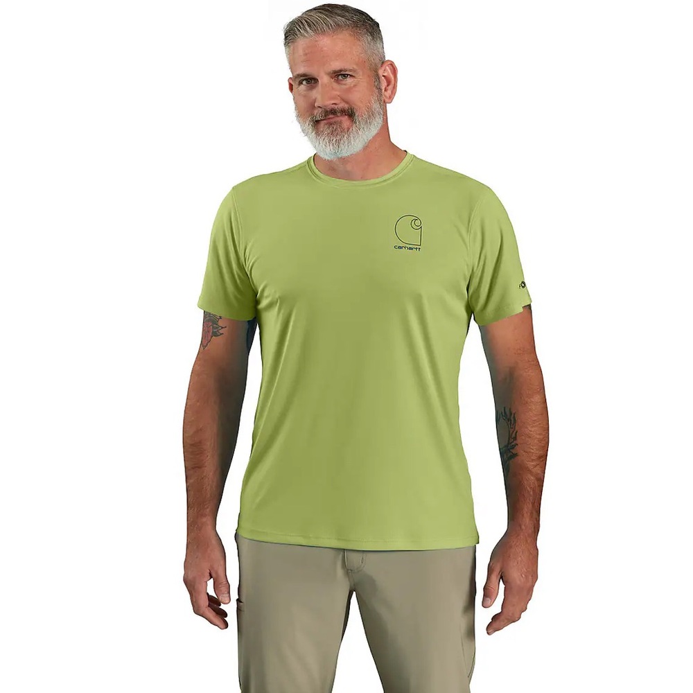 NWT Carhartt Men's Force Sun Defender Lightweight Short Sleeve Shirt